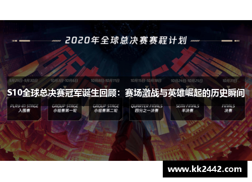 S10全球总决赛冠军诞生回顾：赛场激战与英雄崛起的历史瞬间